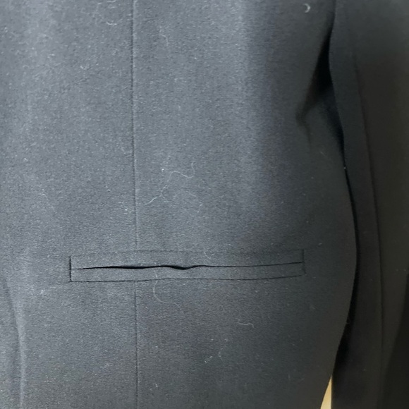 AGB Women Black Blazer Jacket 14 Leopard Business Casual Button Work Preppy - Picture 9 of 16